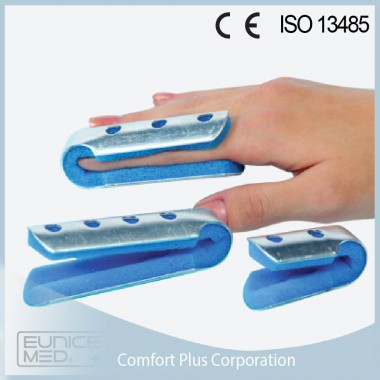 Fold-over finger splint