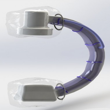 easy use round shape C-arm instrument PE cover disposable PE coverwith clips