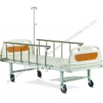 Flat hospital bed