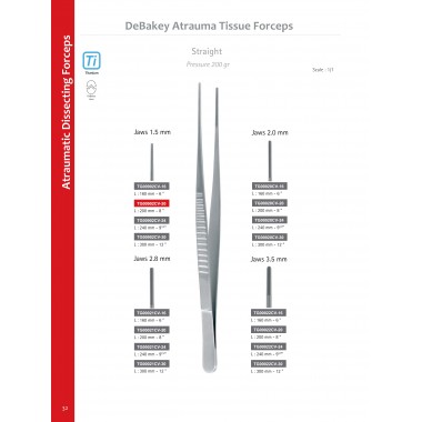 DeBakey Atrauma Tissue Forceps