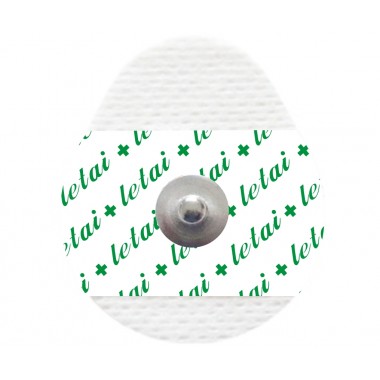 Droplike disposable non-woven child snap button ECG electrodes