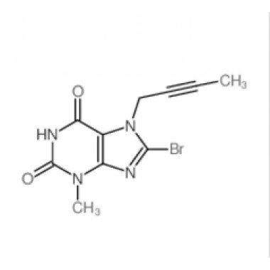 8-bromo-7-(but-2-ynyl)-3-methyl-1H-purine-2,6(3H,7H)-dione