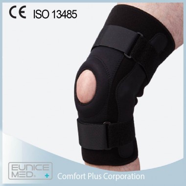 Hinged knee brace