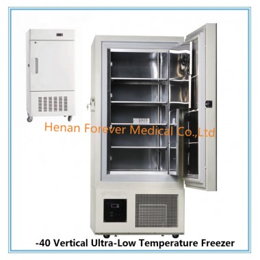 -40 Degree Upright Design Ultra Low Temperature Freezer Refrigerator