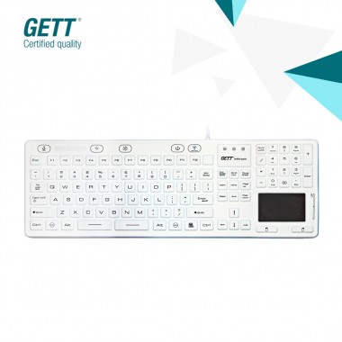 CLEANTYPE KSI-U10080 Silicon Trackpad keyboard with number pad and touch pad (Added CLEANTYPE BRAND)