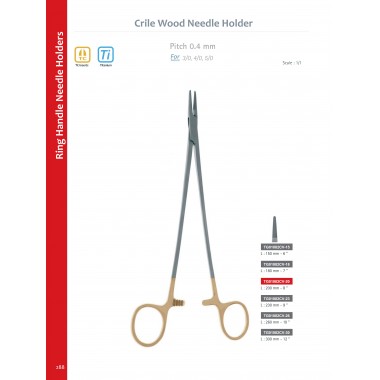 Crile Wood Needle Holder