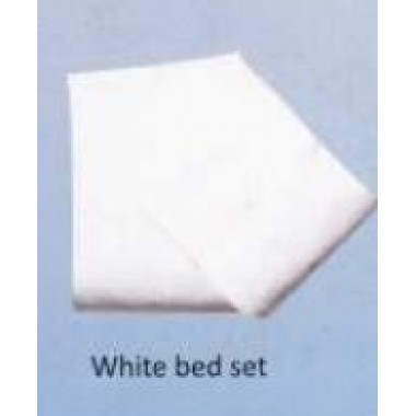 white bed set