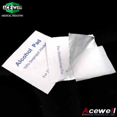 2017 Hot Sale 70% Isopropyl Alcohol Swab Prep Pad