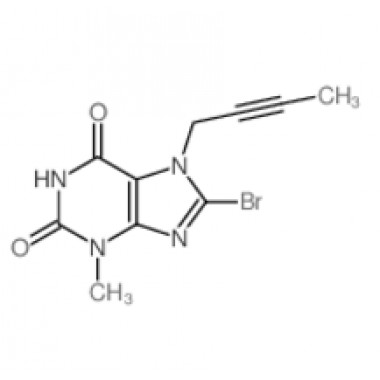 8-bromo-7-(but-2-ynyl)-3-methyl-1H-purine-2,6(3H,7H)-dione